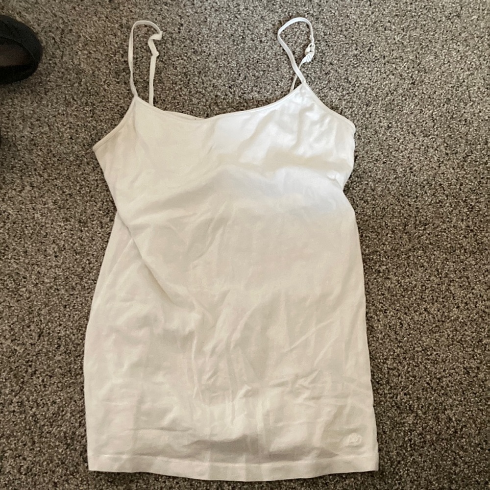 White tank with built in bra